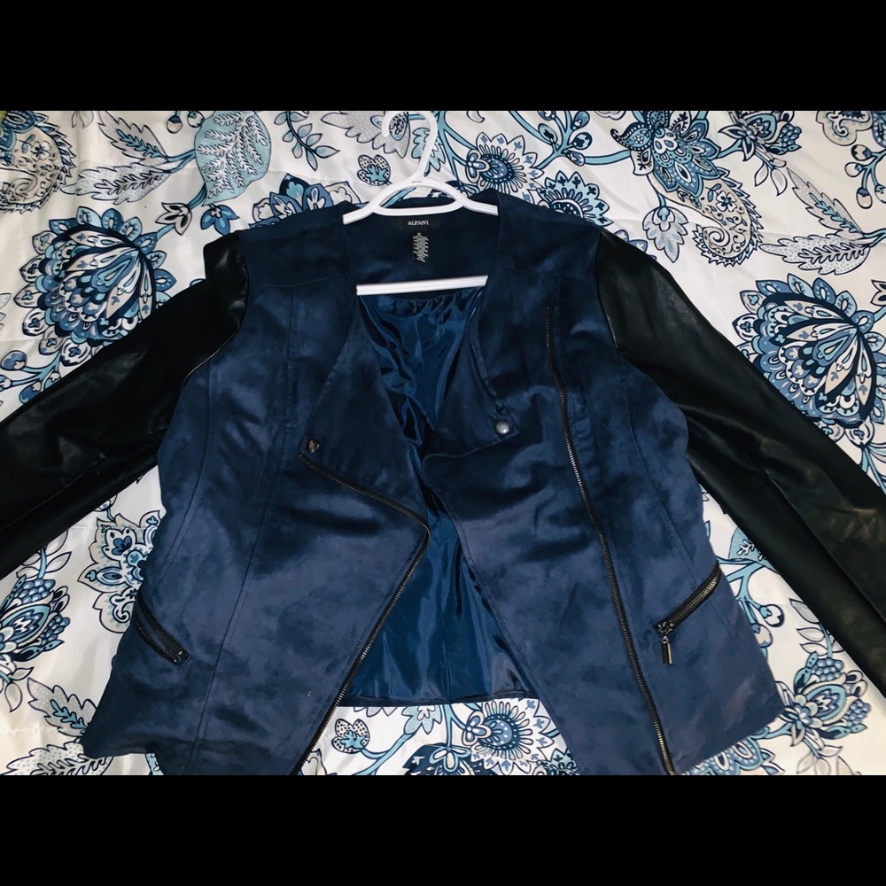 Alfani suede & leather jacket